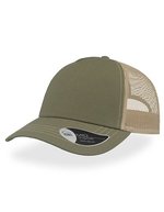 Atlantis Rapper Canvas Cap mit Mesh-Detail, Navy/Yellow One Size, AT527 – Olive/Kaki