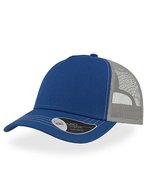 Atlantis Rapper Canvas Cap mit Mesh-Detail, Navy/Yellow One Size, AT527 – Royal/Gris