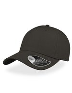 Atlantis Sportkappe aus Baumwolltwill mit Schirm, Black One Size, AT528 – Dark Grey