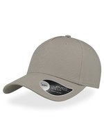 Atlantis Sportkappe aus Baumwolltwill mit Schirm, Black One Size, AT528 – Light Grey