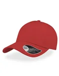 Atlantis Sportkappe aus Baumwolltwill mit Schirm, Black One Size, AT528 – Red
