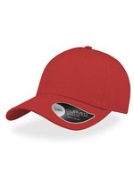 Atlantis Sportkappe aus Baumwolltwill mit Schirm, Black One Size, AT528 – Red