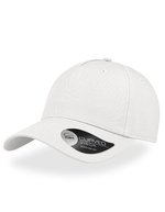 Atlantis Sportkappe aus Baumwolltwill mit Schirm, Black One Size, AT528 – White