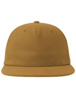 Atlantis Cruz Cap aus Bio-Baumwolle, unstrukturiert, Black One Size, AT529 – Dark Mustard