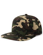 Atlantis Snap Five-S Cap aus recyceltem Polyester, Black One Size, AT530 – Camouflage/Black