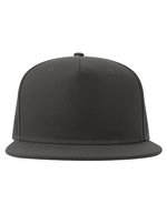 Atlantis Snap Five-S Cap aus recyceltem Polyester, Black One Size, AT530 – Dark Grey