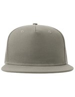 Atlantis Snap Five-S Cap aus recyceltem Polyester, Black One Size, AT530 – Grey