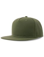 Atlantis Snap Five-S Cap aus recyceltem Polyester, Black One Size, AT530 – Olive