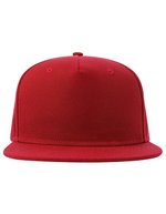 Atlantis Snap Five-S Cap aus recyceltem Polyester, Black One Size, AT530 – Red