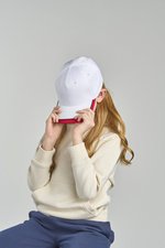 Atlantis Star-S Cap aus Bio-Baumwolle für Kinder, Columbia Blue/Navy One Size, AT532 – Bild 1