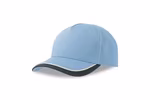 Atlantis Star-S Cap made of Organic Cotton for Kids, Columbia Blue/Navy One Size, AT532 – image 3