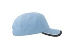Atlantis Star-S Cap aus Bio-Baumwolle für Kinder, Columbia Blue/Navy One Size, AT532 – Bild 6