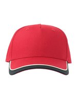 Atlantis Star-S Cap aus Bio-Baumwolle für Kinder, Columbia Blue/Navy One Size, AT532 – Red/Navy