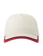 Atlantis Star-S Cap aus Bio-Baumwolle für Kinder, Columbia Blue/Navy One Size, AT532 – White/Red