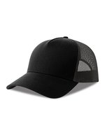 Casquette Rapper Cotton-S – Noir/Gris fonce