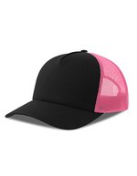 Casquette Rapper Cotton-S – Black/Fuchsia Fluo