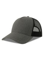 Casquette Rapper Cotton-S – Gris Melange/Noir
