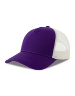 Casquette Rapper Cotton-S – Violet/Blanc