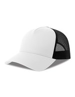 Casquette Rapper Cotton-S – Blanc/Noir
