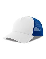 Casquette Rapper Cotton-S – Blanc/Royal