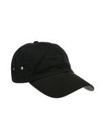 Atlantis Verwaschene Chino-Baumwolle Action Cap, Acid Green One Size, AT601 – Black