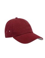 Atlantis Verwaschene Chino-Baumwolle Action Cap – Burgundy