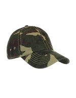 Atlantis Verwaschene Chino-Baumwolle Action Cap, Acid Green One Size, AT601 – Camouflage