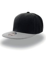 Atlantis Snap Back Cap mit PVC-Verschluss, Black One Size, AT603 – Black/Grey