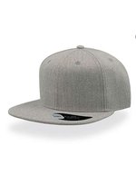 Atlantis Snap Back Cap mit PVC-Verschluss, Black One Size, AT603 – Grey Melange