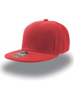 Atlantis Snap Back Cap mit PVC-Verschluss, Black One Size, AT603 – Red