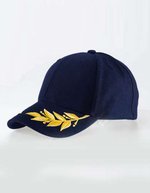 Atlantis Baumwoll-Cap mit Metallverschluss, Black One Size, AT605 – Marine