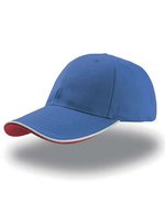 Atlantis Zoom Piping Sandwich Cap mit Klettverschluss, Black/White One Size, AT609 – Royal/White/Red