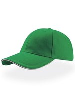 Atlantis Liberty Sandwich Cap aus Baumwolle, Turquoise/White One Size, AT610 – Green/White