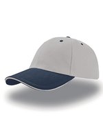Atlantis Liberty Sandwich Cap aus Baumwolle, Turquoise/White One Size, AT610 – Grey/Navy/Grey