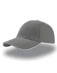 Atlantis Liberty Sandwich Cap made of Cotton, Black/Black One Size, AT610 – Grey/White