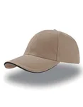 Atlantis Liberty Sandwich Cap made of Cotton, Black/Black One Size, AT610 – Khaki/Navy