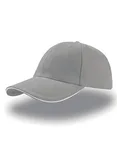 Atlantis Liberty Sandwich Cap made of Cotton, Black/Black One Size, AT610 – Light Grey/White