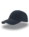 Atlantis Liberty Sandwich Cap made of Cotton, Black/Black One Size, AT610 – Navy/White