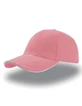 Atlantis Liberty Sandwich Cap made of Cotton, Black/Black One Size, AT610 – Pink/White