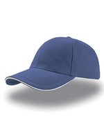 Atlantis Liberty Sandwich Cap aus Baumwolle, Turquoise/White One Size, AT610 – Royal/White