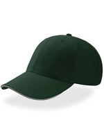 Atlantis Sport Sandwich Cap mit Baumwolleinsatz, Black/Black One Size, AT612 – Bottle Green/White