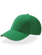 Atlantis Sport Sandwich Cap mit Baumwolleinsatz, Black/Black One Size, AT612 – Green/White