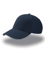 Atlantis Sport Sandwich Cap mit Baumwolleinsatz, Black/Black One Size, AT612 – Navy/White