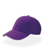 Atlantis Sport Sandwich Cap mit Baumwolleinsatz – Purple/White
