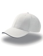 Atlantis Sport Sandwich Cap mit Baumwolleinsatz, Black/Black One Size, AT612 – White/Navy