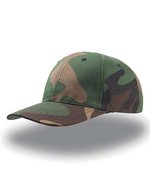 Atlantis Baumwoll Six Panel Cap mit Klettverschluss – Camouflage