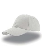 Atlantis Liberty Six Cap aus Baumwolle, Black One Size, AT614 – Bianco