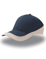 Atlantis Racing Cap mit kontrastierenden Farben, Light Blue/Navy One Size, AT615 – Navy/Khaki