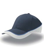 Atlantis Racing Cap mit kontrastierenden Farben, Light Blue/Navy One Size, AT615 – Navy/White