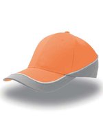 Atlantis Racing Cap mit kontrastierenden Farben, Light Blue/Navy One Size, AT615 – Orange/Grey